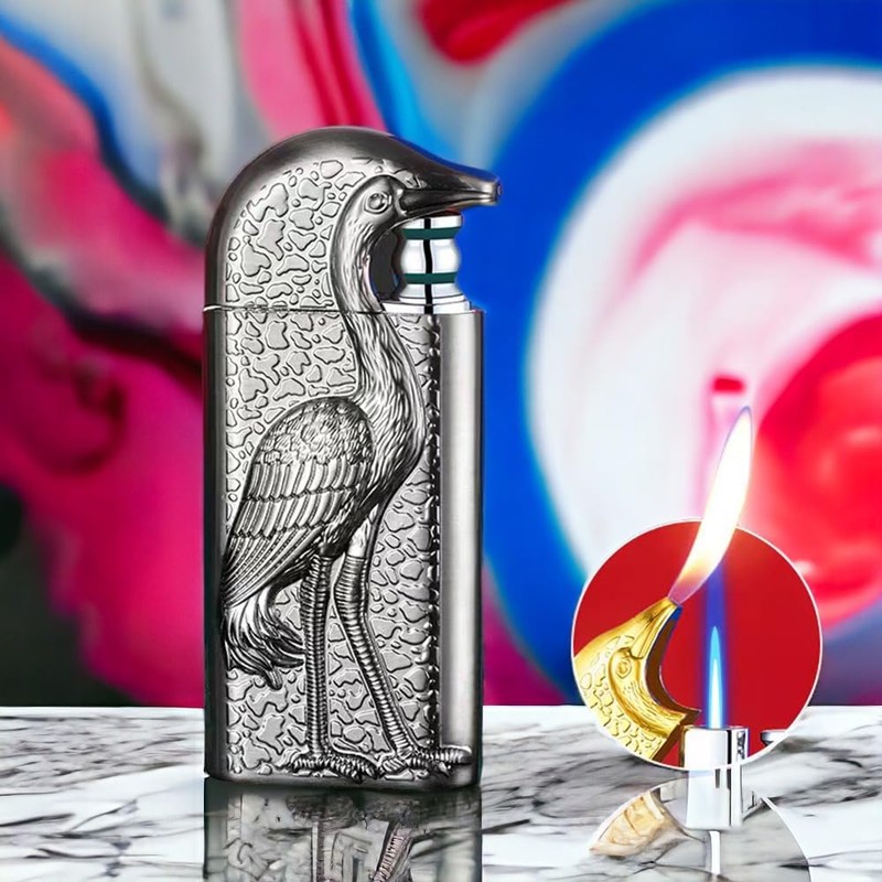 SMTSEC Crane Double Flame Dragon Lighter, Torch Lighter, Cool Lighter