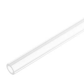sourcing map Acrylic Pipe Rigid Round Tube Clear 6 mm ID 9mm OD 305mm for Lamps and Lanterns,Water Cooling System