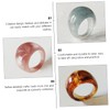 BESPORTBLE Fashionable Ring Set Resin Fine Workmanship Elegant Personality Anniversary
