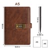 WEMATE Diary with Lock, A5 Journal with Lock 240 Pages,