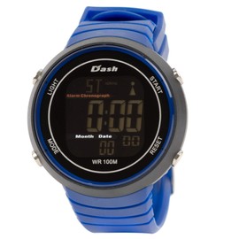 Arias ADWW18106RC-06 Men's Wristwatch, Digital Dash, Waterproof, Multi-functional, Backlight, Inverted LCD, Urethane Strap, Blue, blue, Wristwatch, Digital, Radio, Stylish