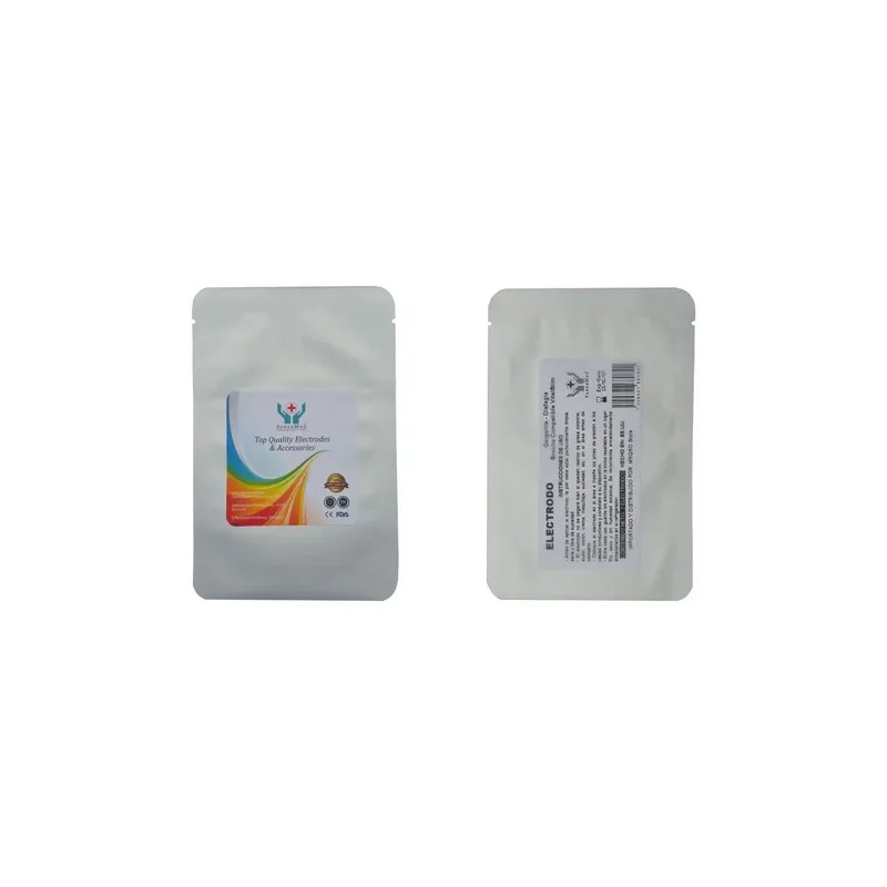 2 Electrodos Pads Garganta Disfagia Compatible Con Vitalstim Color Blanco