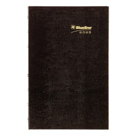 Blueline® 2025 Plan & Link™ CoilPro™ Daily Planner, Appointment Book, 12 Months, January to December, 8" x 5", Black (C1504C.81-25)