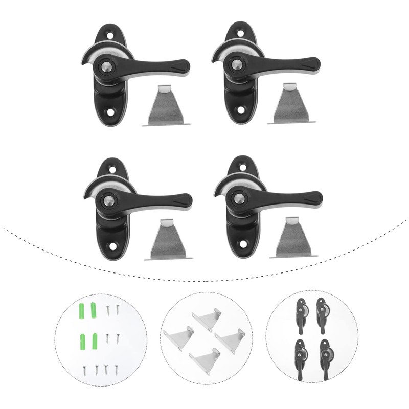 COHEALI 4 Sets Sliding Window Locks Theft Cam Sash Locks