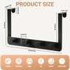 MACOLE Over Door Hook Rack with 4 Hooks, Extra Strong