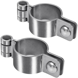 Insaga 304 Stainless Steel Thick Gate Hinges, Heavy Duty Chain Link Fence Parts, 2Pack Chain Link Fence Gate Frame Hinge for 1-7/8'' Outer Diameter Post/Pipe, Female Gate Hinge with 5/8''