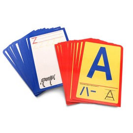 Hygloss Products Student Alphabet Language Cards, Uppercase Letters - 32 Write & Wipe for Kinesthetic Learning