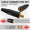 LC-40 Welding Lead Connector, Welding Cable Quick Connectors, Male &
