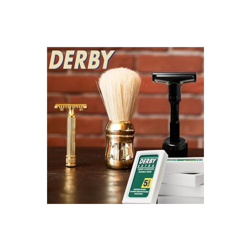 Derby Extra Hojas de afeitar de doble filo, 100 piezas