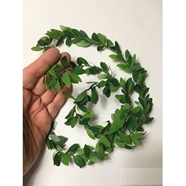 M00267 MOREZMORE 3 ft Miniature Leaves on Wire 1 Yard Tree Foliage Greenery Miniature Plants for Miniature Dollhouse Landscape Diorama Settings Foliage 1:6 Scale