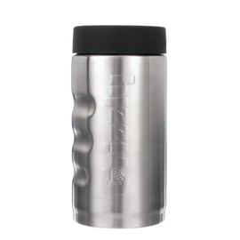 Grizzly Grip Pounder | 16 oz Stainless Steel Vacuum Insulated Can Cooler | For 16 oz Tallboy Beer and Energy Drinks Reusable Durable | Brushed Stainless