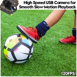 12MP USB Camera Module 4K 120fps High Speed Golf Swing Camera with 25mm Narrow Field of View M12 Lens Low Illumination Industrial Lightburn Embedded for Linux Windows Mac OS