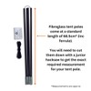 TentSpares - Coleman Meadowood 4L Tent Pole Repair Kit, Replacement