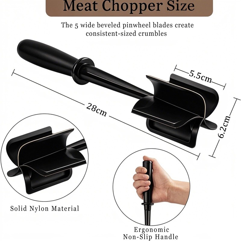 Youery Minced Meat Chopper Meat Masher Handheld
