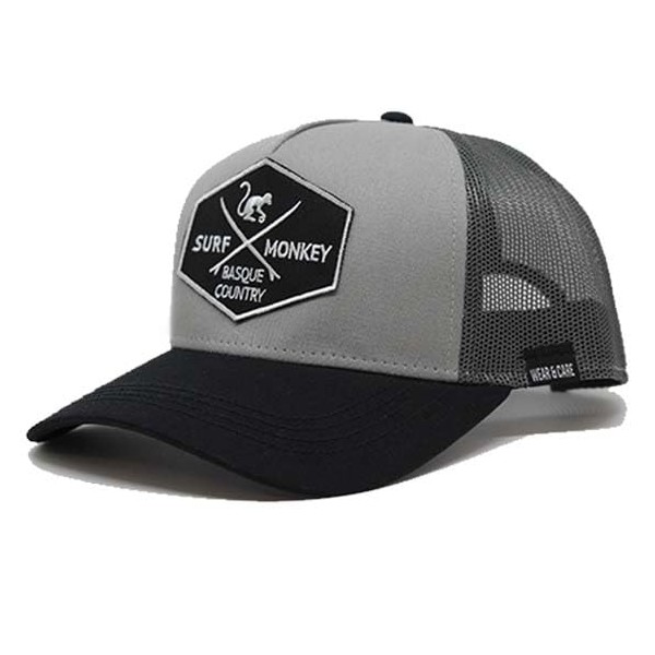 Surf Monkey Trucker Origins Adjustable Organic Cotton Baseball Cap, One