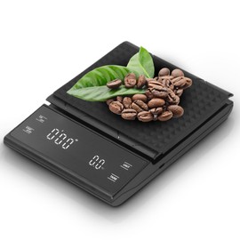 Coffee Digital Scales with Timer, Digital Kitchen Scale, Electronic LED Display, Intelligent Food Scales for Food, Gram/Ounce/Ml, Weight Display Accurate to 0.1G