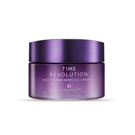 Missha Time Revolution Night Repair Ampoule Cream 5x 50ml / 미샤 타임 레볼루션 나이트 리페어 앰플 크림 5X 50ml