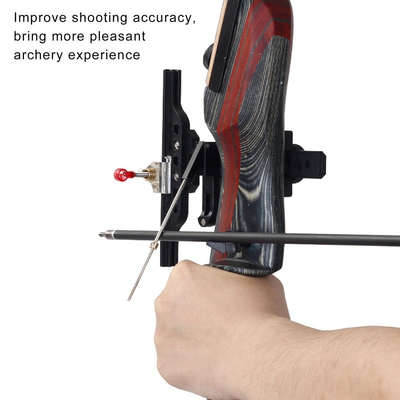 Archery Clicker Aluminium Alloy Recurve Bow Clicker with Adjusting Sliders