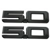 2pcs 5.0 Side Emblems 3D Badge Replacement for 2024 Mustang