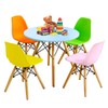 Costzon Kids Table and Chair Set, 5 PCS Mid-Century Modern