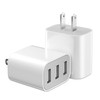 2 Pack USB Wall Charger, 2.4A Dual USB Port Cube
