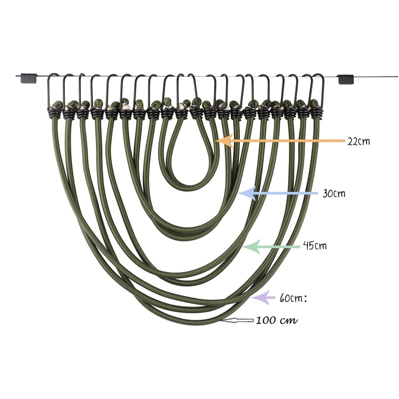 Bungee Cords with Hooks,10 pcs Heavy Duty Extra Strong Outdoor