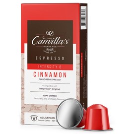 Camilla's Heritage Cinnamon Flavored Espresso 60 Flavored Espresso Pods