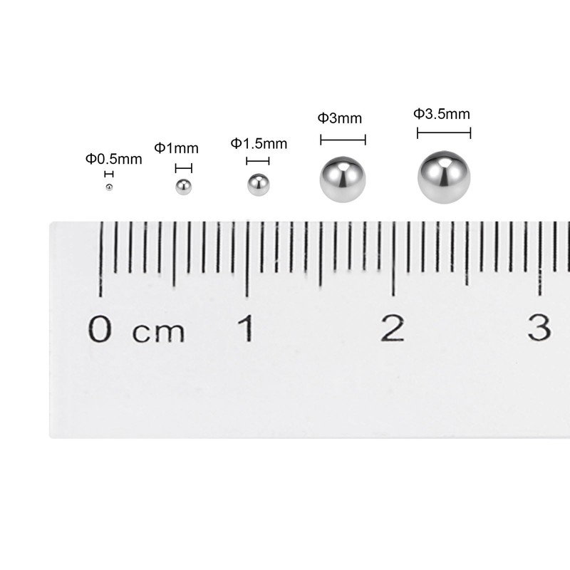 uxcell 0.5mm, 1mm Bearing Balls 304 Stainless Steel Precision Balls