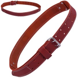 Asspire Leather Tool Belt For Men - Adjustable Quality Grain Leather work belts | 2 Inch Multipurpose Non-Padded Tool Belt For Carpenters, Framers, Craftsman and Electrician 34" to 49" inch