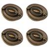 Quluxe 4 Pcs Furniture Dresser Pull Antique Brass Bail Drawer