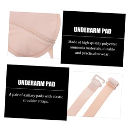 Healvian 1pair Washable Underarm Pads for Women Convenient Breathable and Reusable Sweat Absorbent Inserts for Gym and Outdoor Activities of Comfortable Armpit