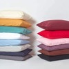 HOMESCAPES Red Deep Fitted Sheet (12”) Small Double 200 TC