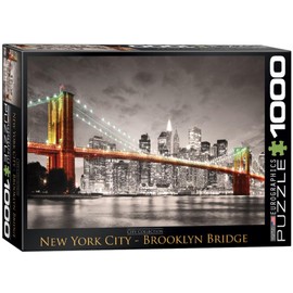 New York City Brooklyn Bridge 1000 Piece Puzzle Jigsaw Puzzle 27 x 19in