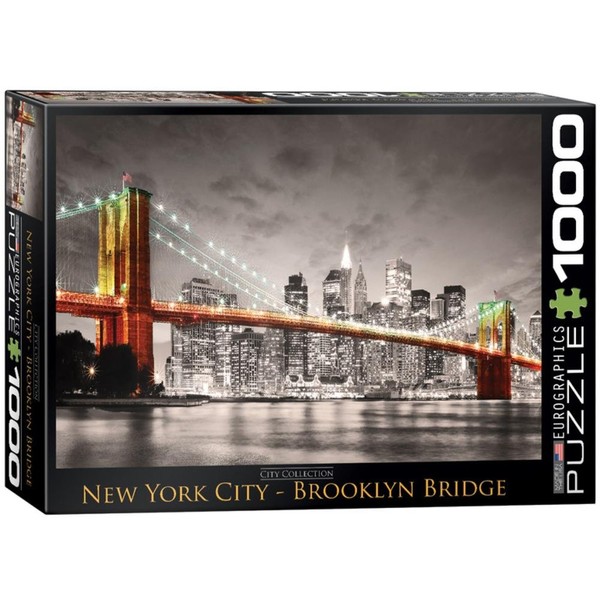 New York City Brooklyn Bridge 1000 Piece Puzzle Jigsaw Puzzle