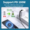 MISYNLON 100W USB C 3.1 Extension Panel Mount Adapter Cable