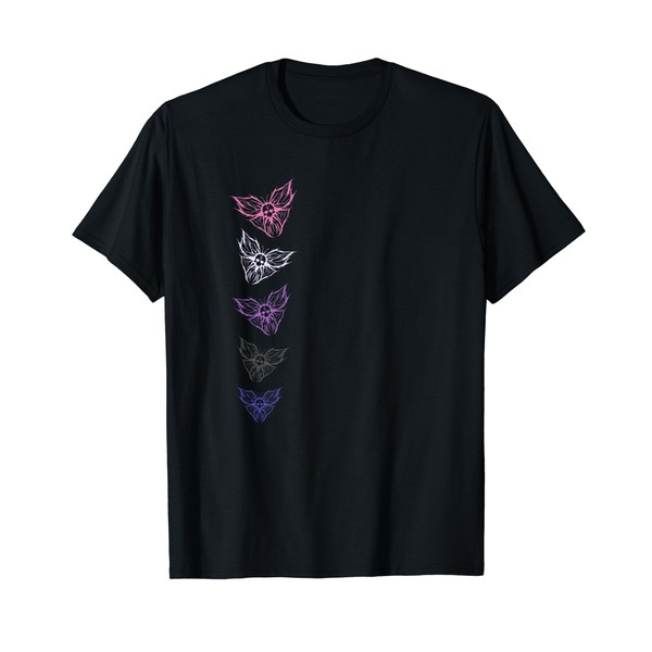 Subtle Genderfluid Pride Goth Butterfly, Non Binary Flag T-Shirt