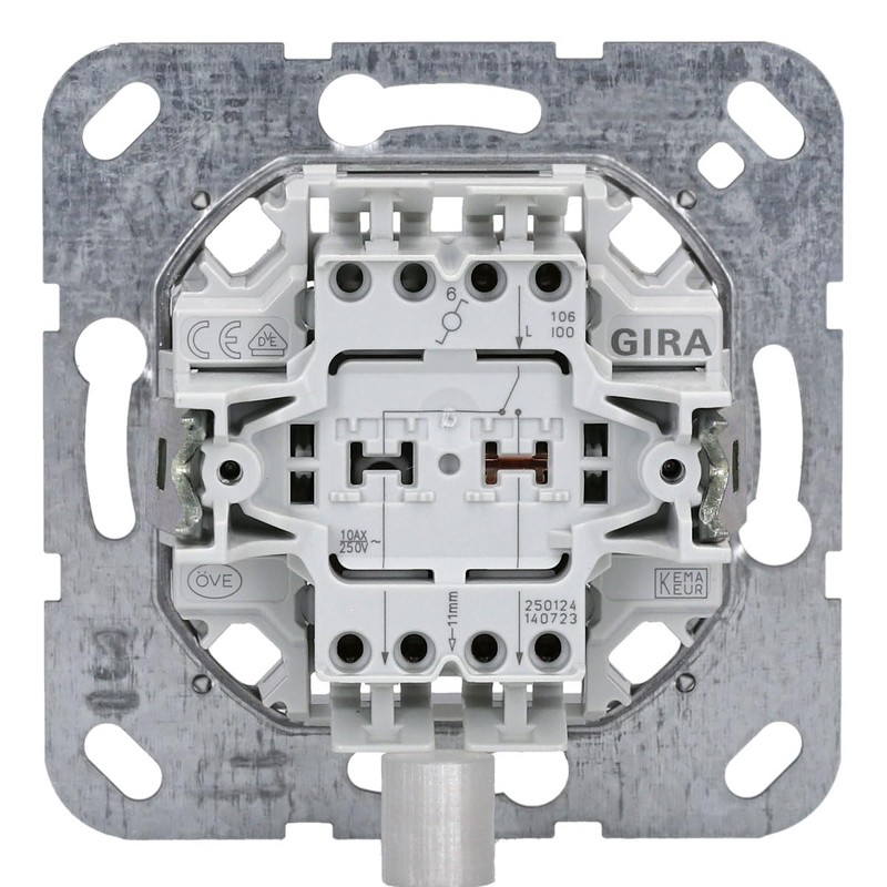 Gira System 55 / E2 Pure White Silk Matt