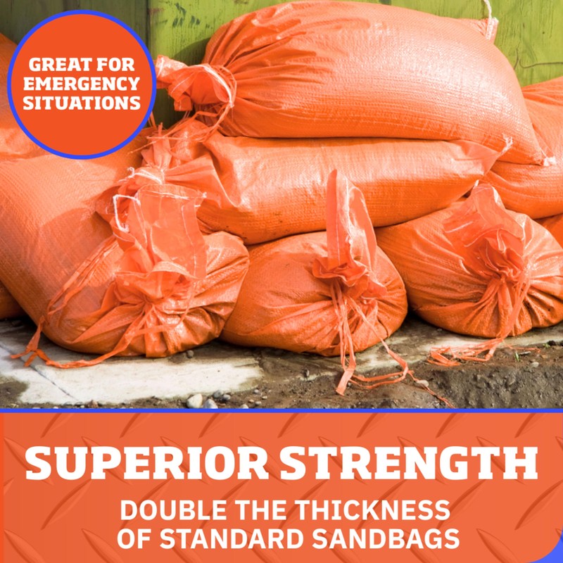 DURASACK Pro Max Heavy Duty Sand Bags for Flooding with