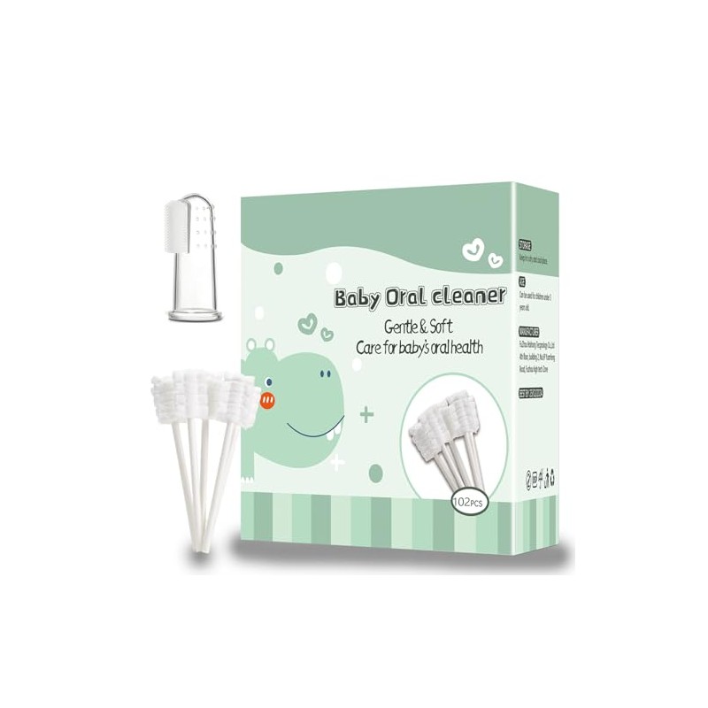 102 Piezas Limpiador de Lengua para beBe, Sin BPA