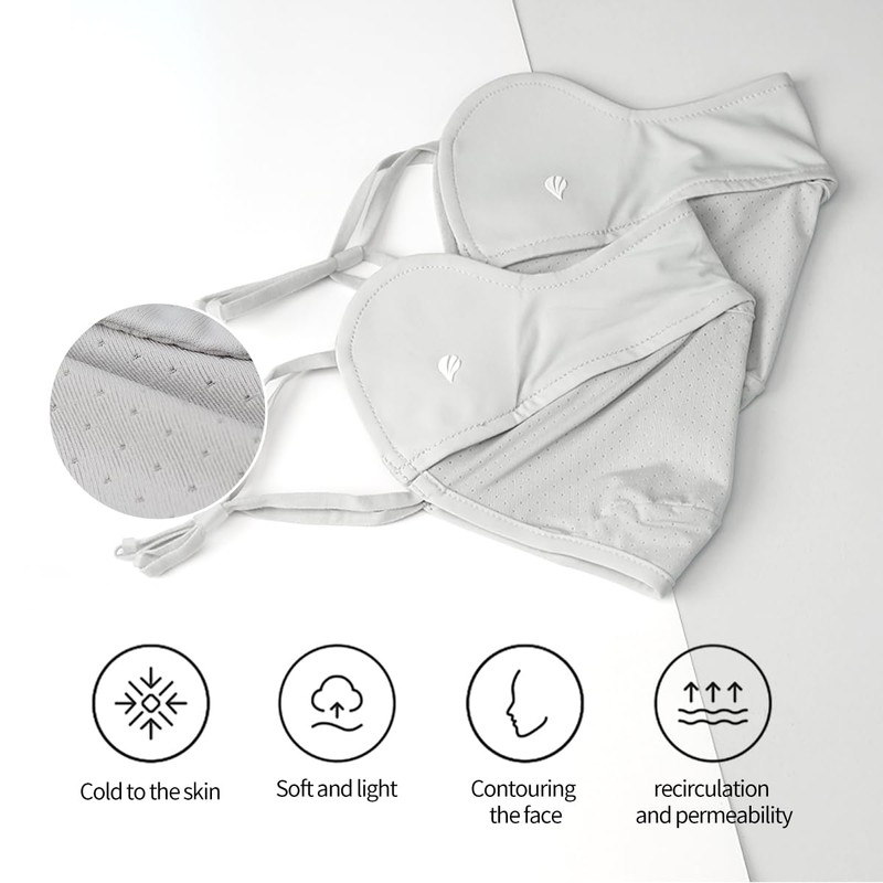 SPGOLF UPF 50+ Sun Protection Face Mask, UV Neck Gaiter