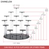 DIWNELEM 16 Tier Acrylic Cupcake Stand Display Riser Holder for