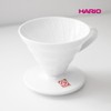 Hario V60 hand drip coffee dripper for 3~4 people (white)