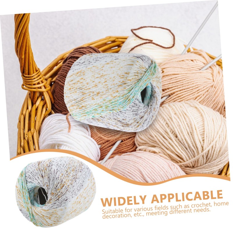 Operitacx 1 Roll Soft Cotton Crochet Yarn for DIY Knitting