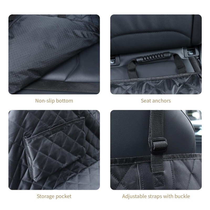 Viaviat Dog Car Seat Cover,Pets Back Seat Extender,600D Heavy Durable