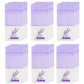 XLKJ Pack of 30 Lavender Bags Empty, Lavender Bags Organza Bag, Lavender Dried Drawstring Bag for Filling for Lavender Spices Herbs Jewellery Wedding Party (Light Purple)