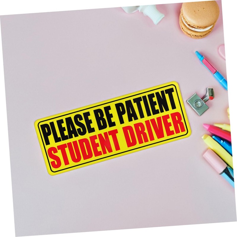 GRIRIW Magnetic Student Drivers Sign 10 Pcs Car Magnets Reflective