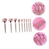 Baluue 9pcs Professional Makeup Brush for Women Versatile Plated Handle