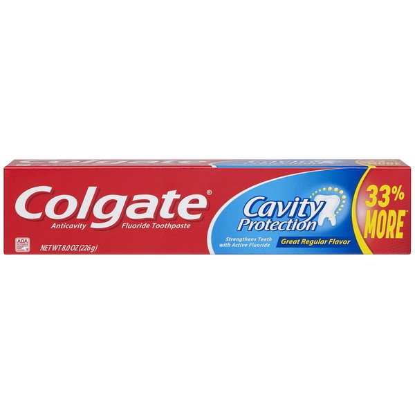 Colgate Cavity Protection Toothpaste with Fluoride - 8 ounce