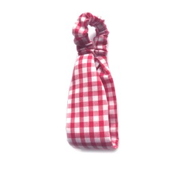 Gingham Headband. Child Sized. Suit Child Age 4 To 10 Years. Infant to Junior School Age. Soft Padded. Red