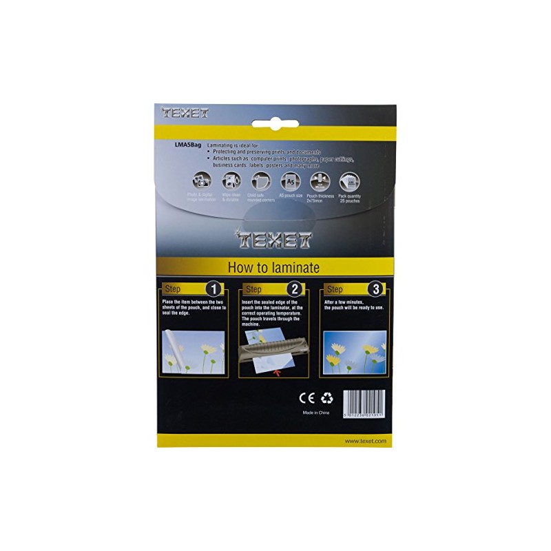 TEXET A5 Laminating Pouches | 150 microns (2*75) | Pack